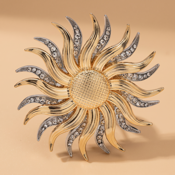 Broche Girasol · Cristal