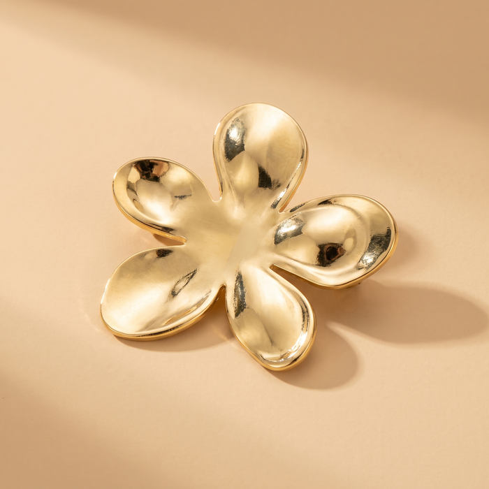Broche Fleur · Acier