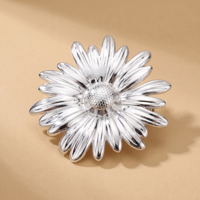 Broche Marguerite · Acier