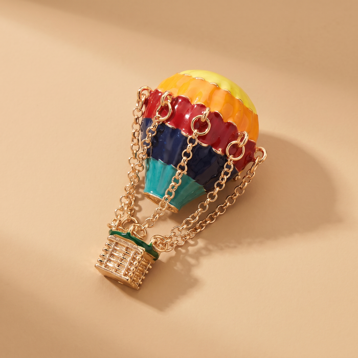 Broche Montgolfière · Émail