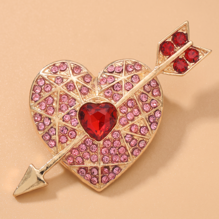 Broche Cœur · Cristal