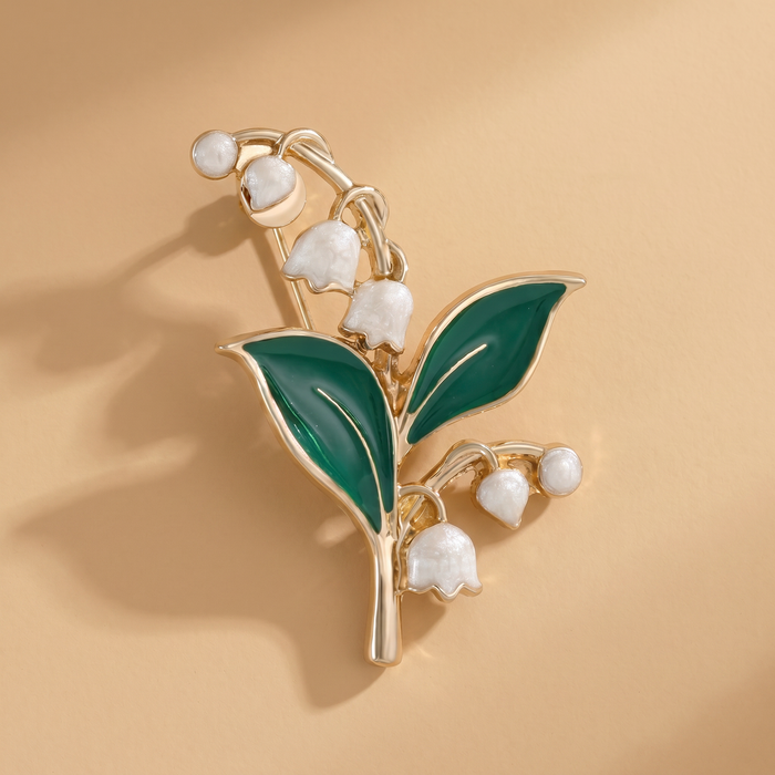 Broche Lys · Émail