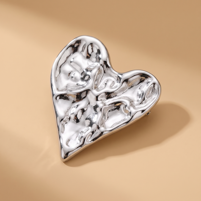Broche Cœur · Acier