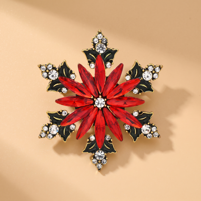 Broche Flocon · Cristal