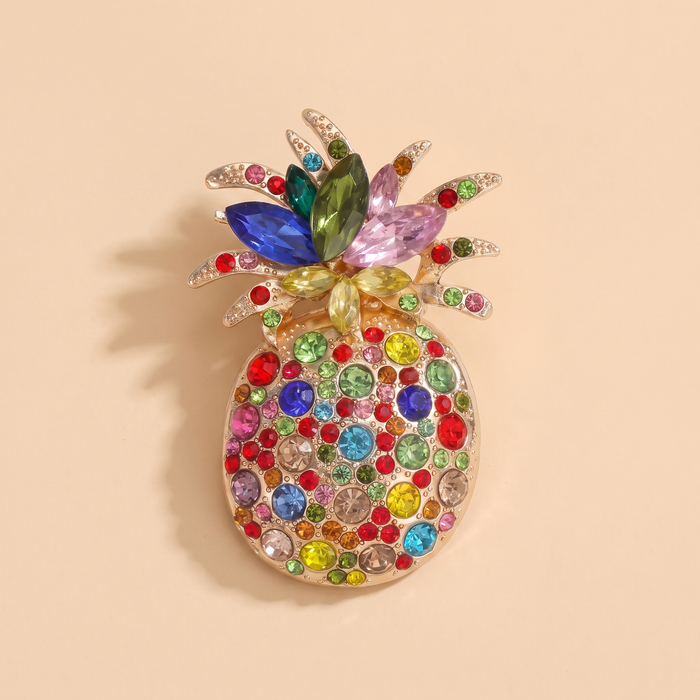 Broche Ananas · Cristal