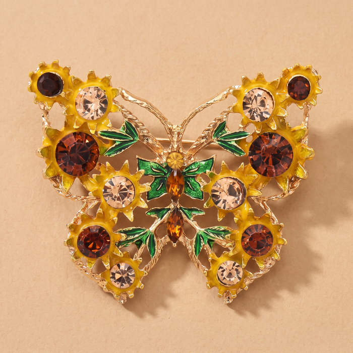 Broche Papillon Vintage · Émail