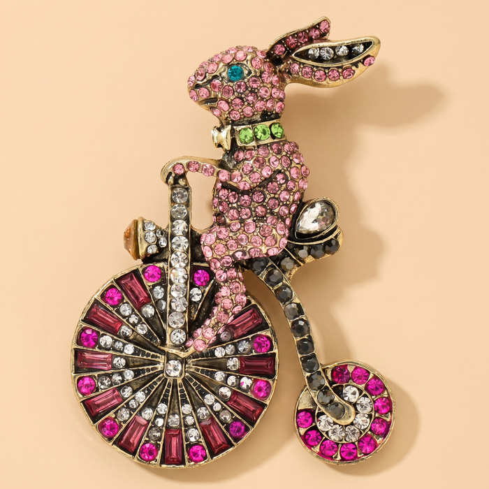 Broche Lapin · Cristal
