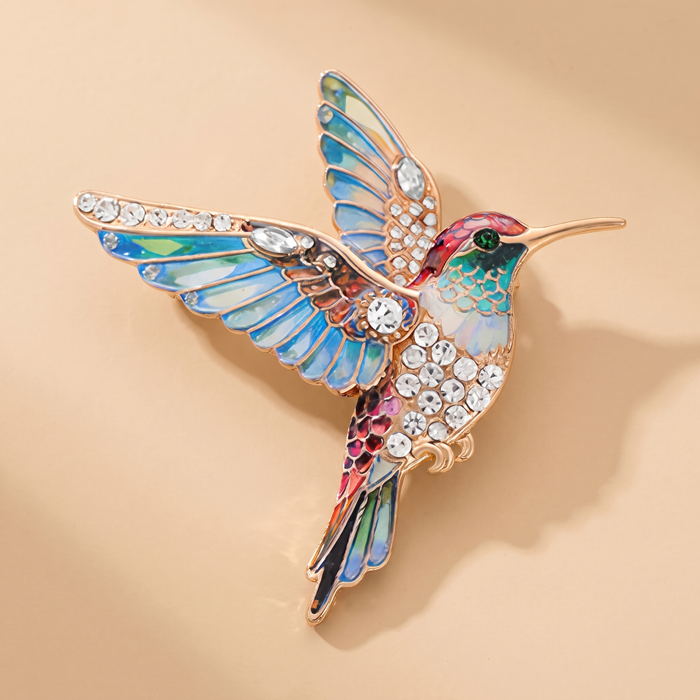 Broche Colibri · Cristal