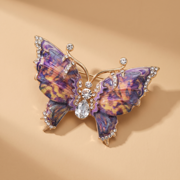 Broche Papillon · Émail